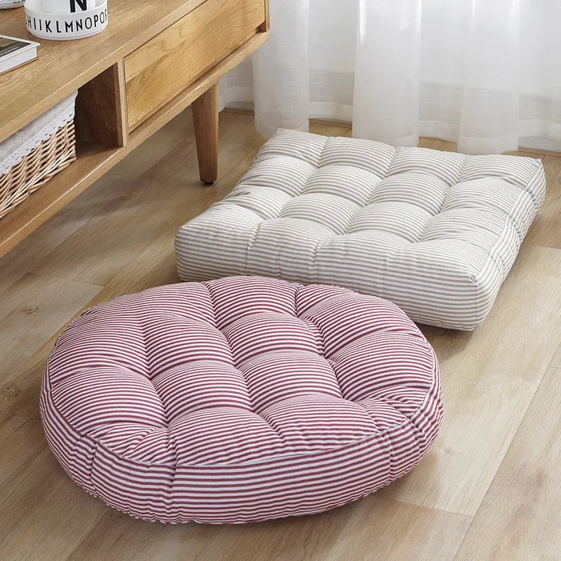 Meditation Cushion Zafu - 1 adet Yuvarlak Yumuşak Yastık ofis