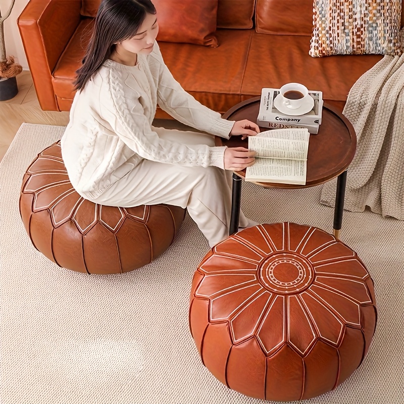 Meditation Cushion Zafu - Nakışlı Meditasyon Minderi Büyük Zafu Oturma