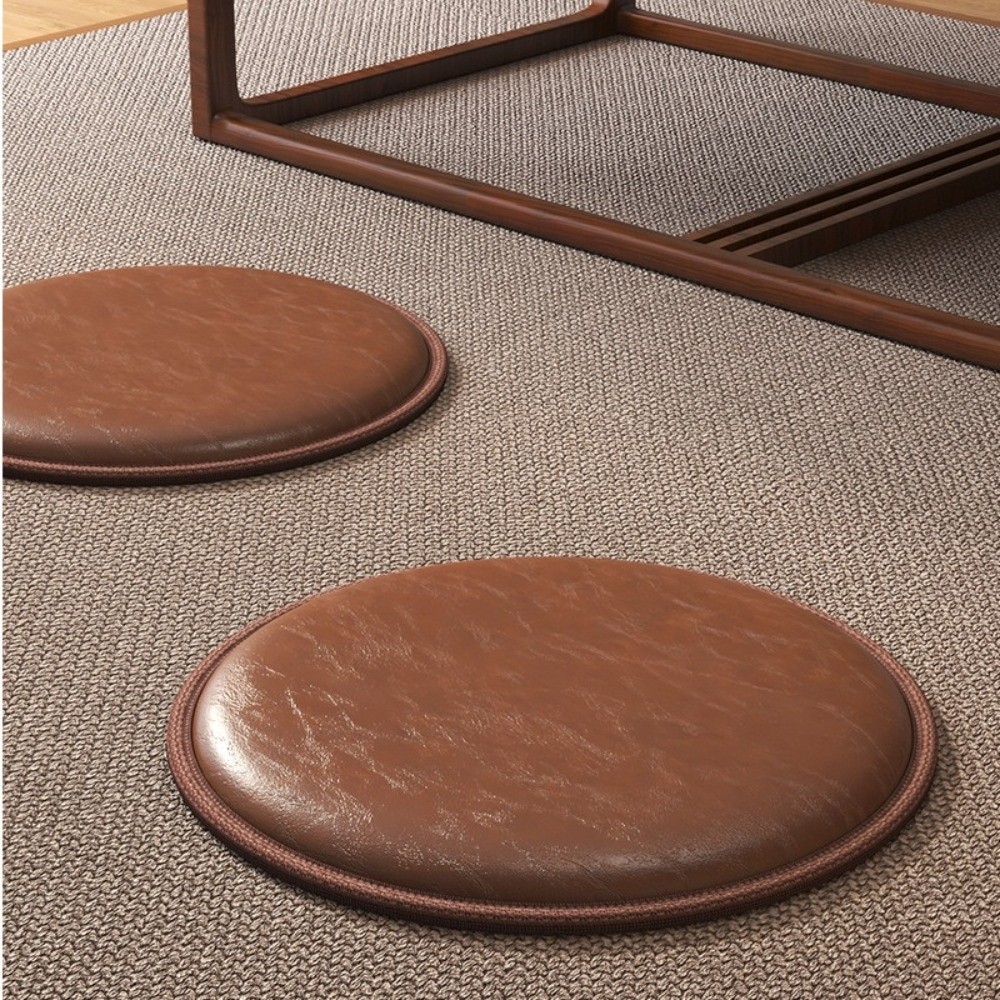 Meditation Cushion Zafu - Zafu Kalın Deri Minder Yumuşak Kaymaz