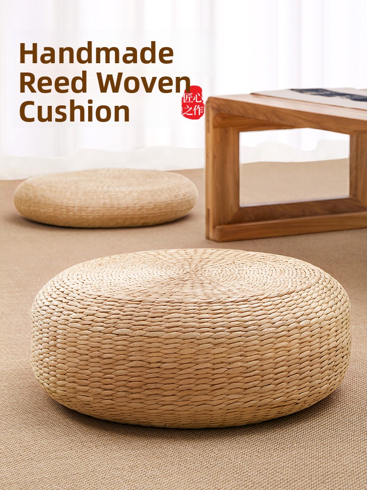 Meditation Cushion Zafu - Rattan Dokuma Zafu Meditasyon Minderi Tatami